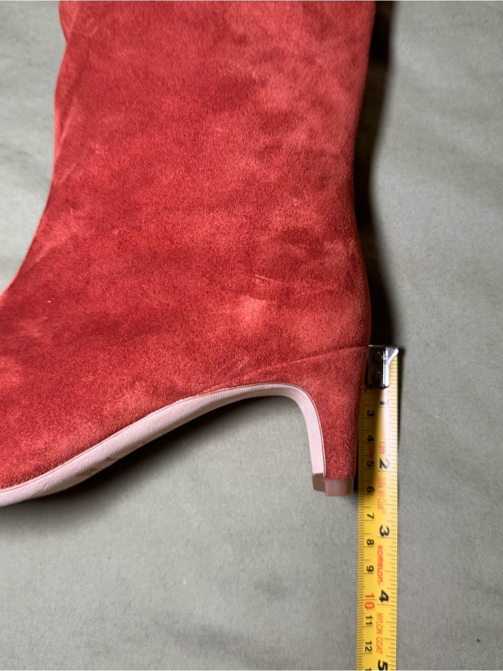New Staud Wally 100% Suede Knee High Boots Auburn Size EU 37.5 US 7.5 $495 - Picture 9 of 12